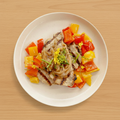 Lemongrass Pork Chop/ Caramelized Onion/ Sweet Peppers